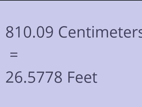 810.09 CM TO FEET