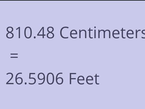 810.48 CM TO FEET