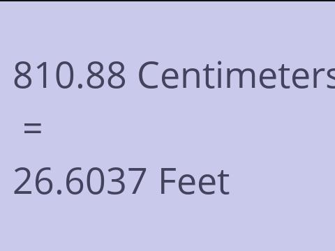 810.88 CM TO FEET