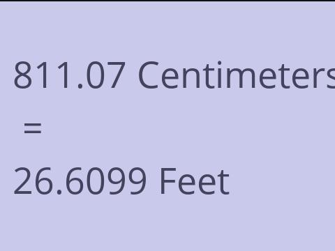 811.07 CM TO FEET