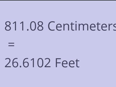 811.08 CM TO FEET