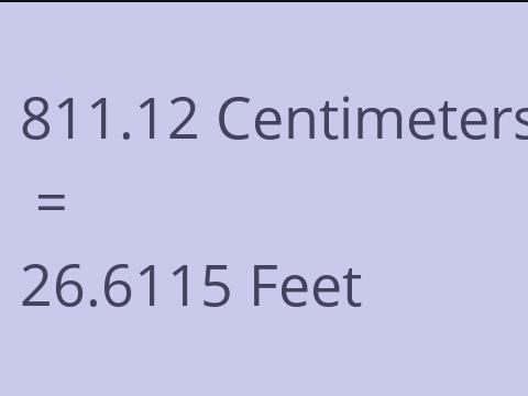 811.12 CM TO FEET