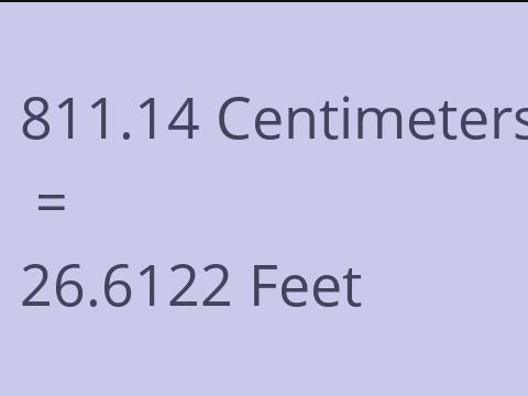 811.14 CM TO FEET