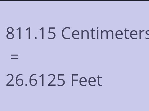 811.15 CM TO FEET