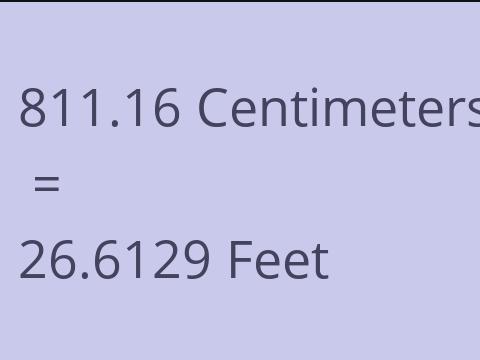 811.16 CM TO FEET