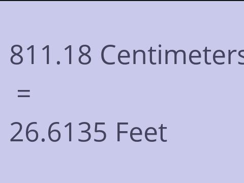 811.18 CM TO FEET