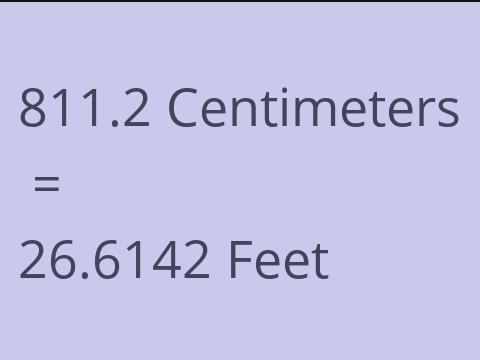 811.2 CM TO FEET