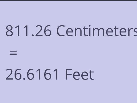 811.26 CM TO FEET