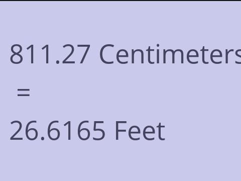 811.27 CM TO FEET