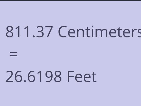 811.37 CM TO FEET