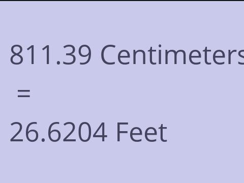 811.39 CM TO FEET