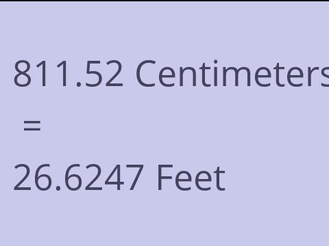 811.52 CM TO FEET