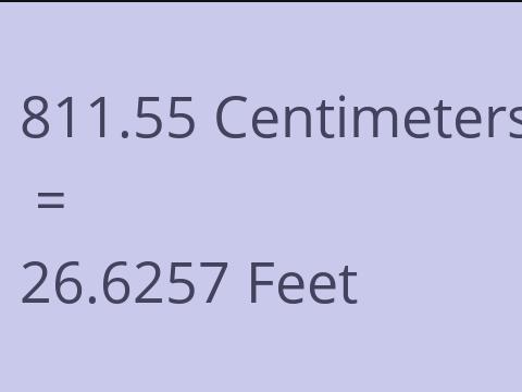 811.55 CM TO FEET