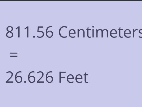 811.56 CM TO FEET