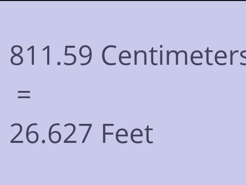 811.59 CM TO FEET