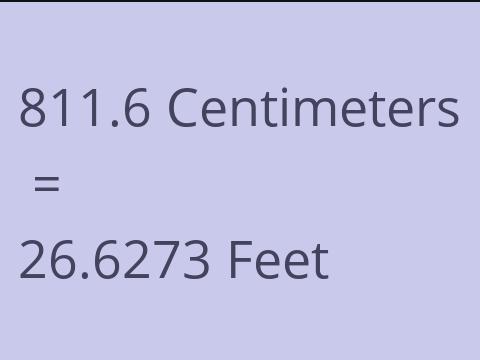 811.6 CM TO FEET