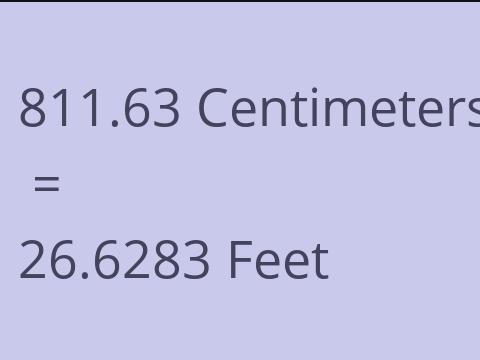 811.63 CM TO FEET