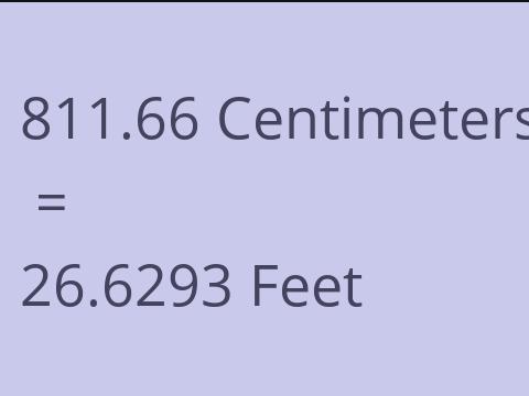 811.66 CM TO FEET