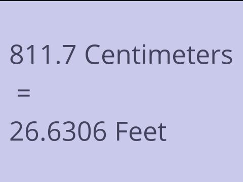 811.7 CM TO FEET