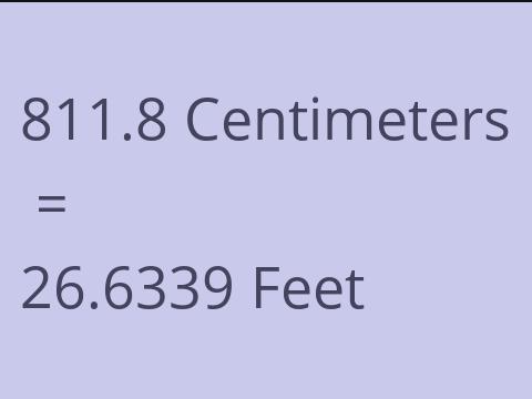 811.8 CM TO FEET