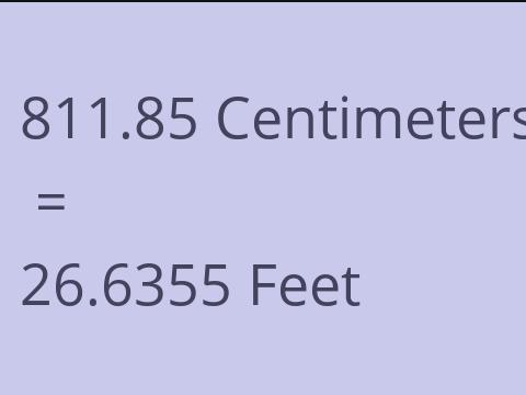 811.85 CM TO FEET