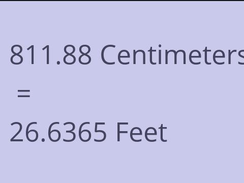 811.88 CM TO FEET