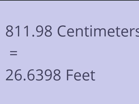 811.98 CM TO FEET