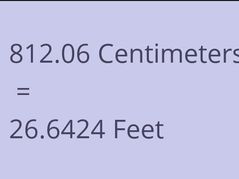 812.06 CM TO FEET