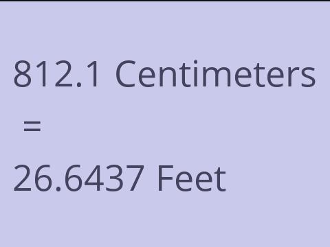 812.1 CM TO FEET