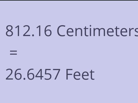 812.16 CM TO FEET