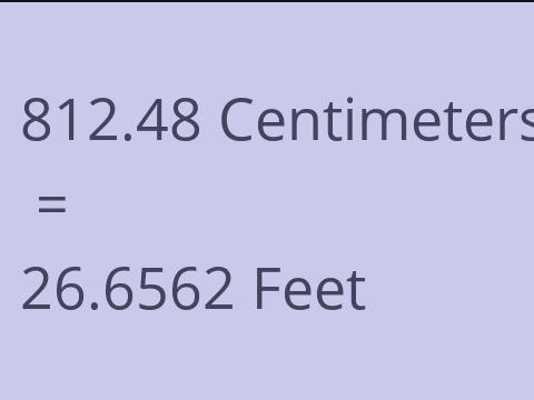 812.48 CM TO FEET