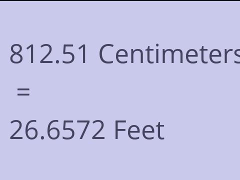 812.51 CM TO FEET