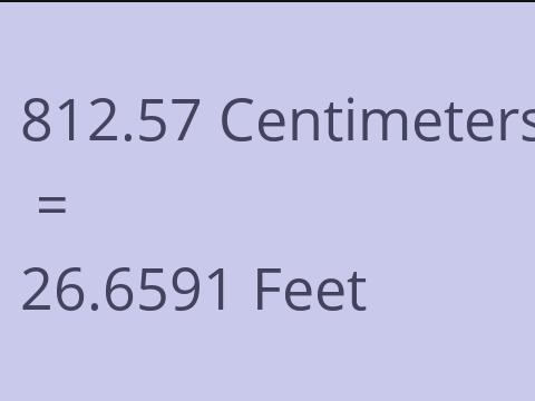 812.57 CM TO FEET