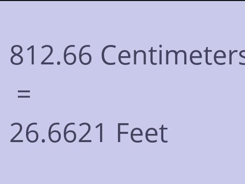 812.66 CM TO FEET