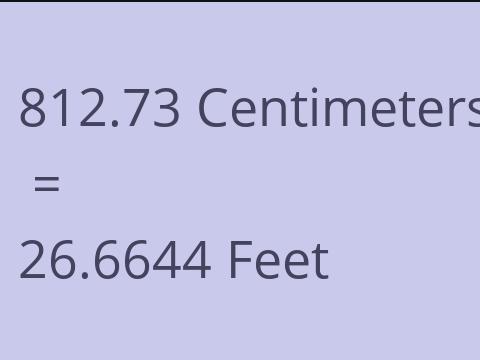 812.73 CM TO FEET