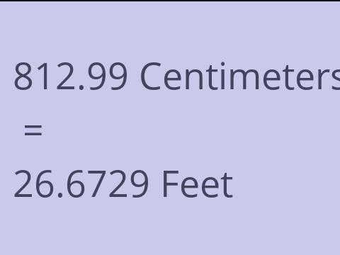 812.99 CM TO FEET