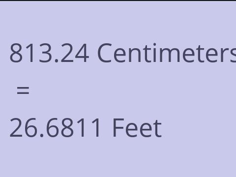 813.24 CM TO FEET