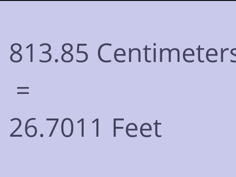 813.85 CM TO FEET