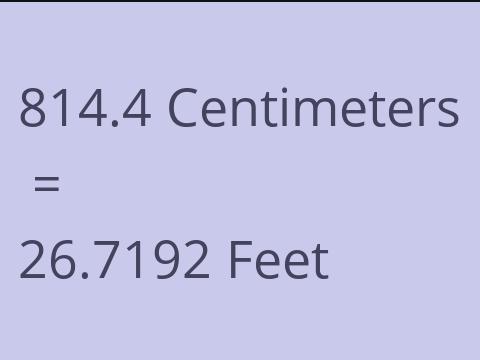 814.4 CM TO FEET