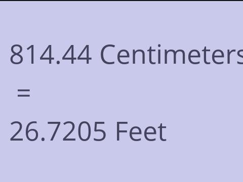 814.44 CM TO FEET