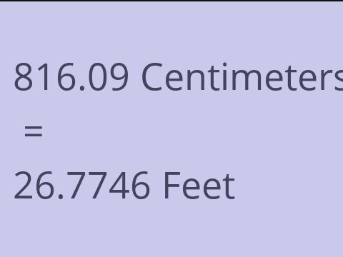 816.09 CM TO FEET