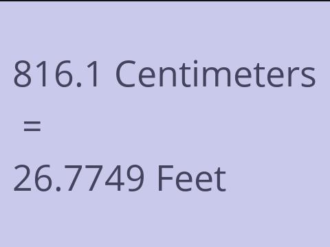 816.1 CM TO FEET