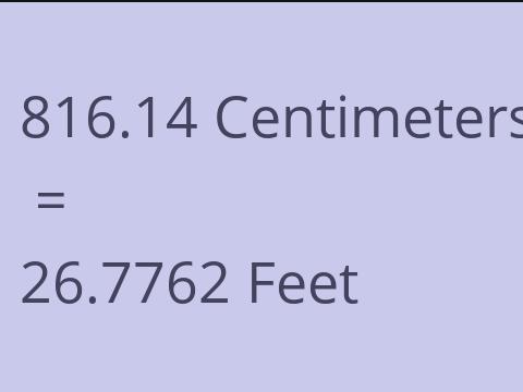 816.14 CM TO FEET