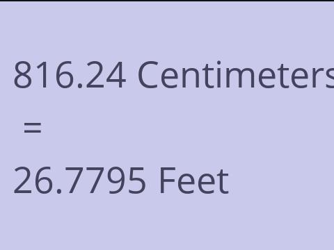 816.24 CM TO FEET