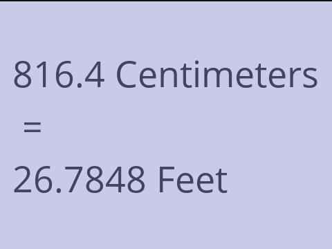 816.4 CM TO FEET