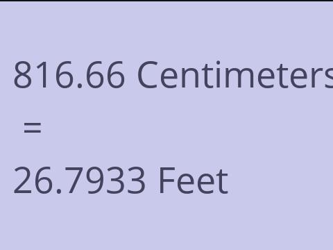 816.66 CM TO FEET