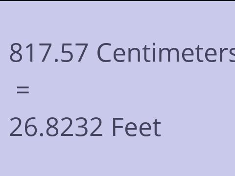 817.57 CM TO FEET