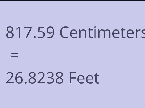 817.59 CM TO FEET