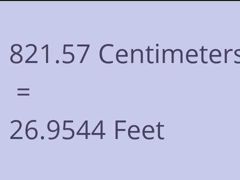 821.57 CM TO FEET