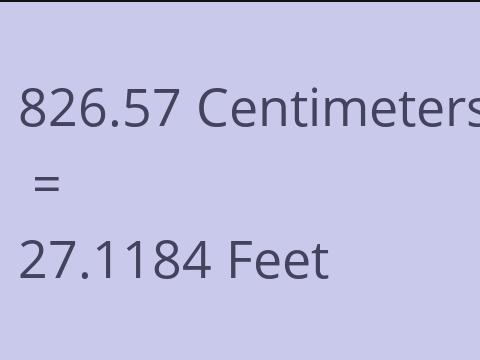 826.57 CM TO FEET